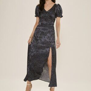 Francesca's Alicia Polka Dot Maxi Dress